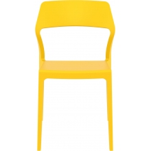Krzesło z tworzywa SNOW żółte Siesta