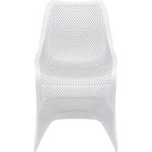 Krzesło ażurowe z tworzywa BLOOM białe Siesta