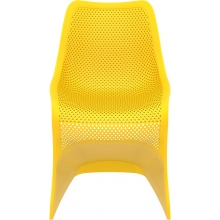 Krzesło ażurowe z tworzywa BLOOM żółte Siesta