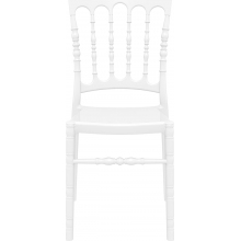 Krzesło weselne OPERA lśniące białe Siesta