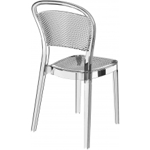 Krzesło ażurowe przezroczyste z tworzywa BEE Siesta