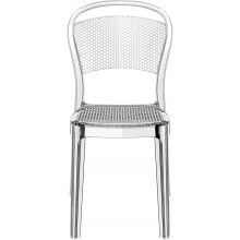 Krzesło ażurowe przezroczyste z tworzywa BEE Siesta