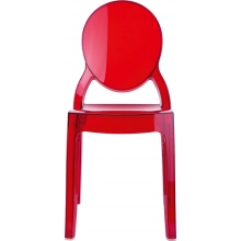 Krzesełko dziecięce BABY ELIZABETH czerwone przezroczyste Siesta