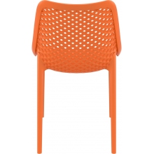 Krzesło ażurowe z tworzywa AIR pomarańczowe Siesta