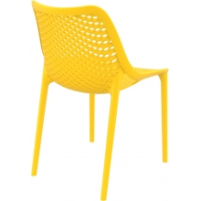Krzesło ażurowe z tworzywa AIR żółte Siesta
