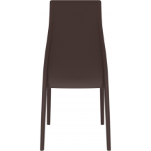 Krzesło plastikowe MIRANDA brązowe Siesta