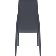 Krzesło plastikowe MIRANDA ciemnoszare Siesta