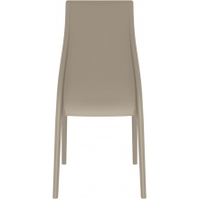 Krzesło plastikowe MIRANDA szarobrązowe Siesta