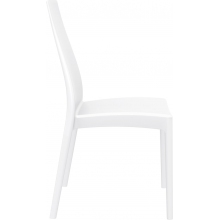 Krzesło plastikowe MIRANDA białe Siesta