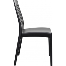 Krzesło ogrodowe ażurowe SOHO czarne Siesta
