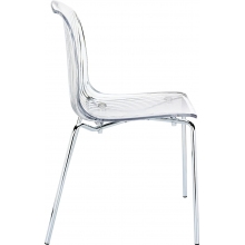 Krzesło przezroczyste nowoczesne ALLEGRA Siesta