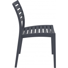 Krzesło ogrodowe ażurowe Ares ciemnoszare Siesta