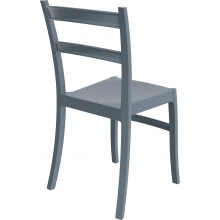 Krzesło z tworzywa TIFFANY ciemnoszare Siesta