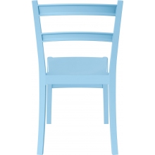 Krzesło z tworzywa TIFFANY jasno niebieskie Siesta
