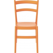 Krzesło z tworzywa TIFFANY pomarańczowe Siesta