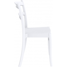 Krzesło z tworzywa TIFFANY białe Siesta