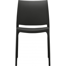 Krzesło plastikowe MAYA czarne Siesta