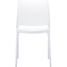 Krzesło plastikowe MAYA białe Siesta