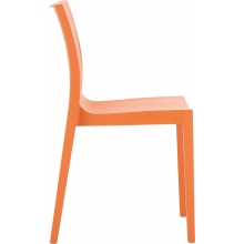 Krzesło z tworzywa LUCCA pomarańczowy Siesta