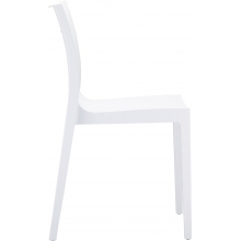 Krzesło z tworzywa LUCCA białe Siesta