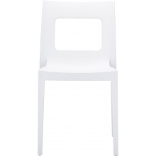 Krzesło z tworzywa LUCCA białe Siesta