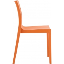 Krzesło z tworzywa LUCCA-T pomarańczowy Siesta