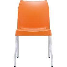 Krzesło ogrodowe plastikowe VITA pomarańczowe Siesta