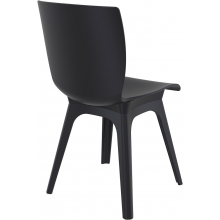 Krzesło z tworzywa MIO PP czarne Siesta