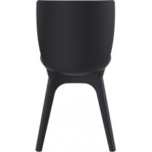 Krzesło z tworzywa MIO PP czarne Siesta