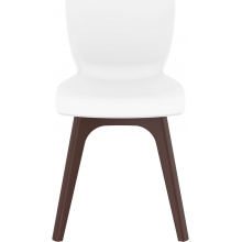 Krzesło z tworzywa MIO PP brązowo/białe Siesta