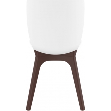Krzesło z tworzywa MIO PP brązowo/białe Siesta