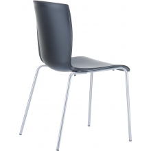 Krzesło konferencyjne plastikowe MIO czarne Siesta