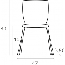 Krzesło konferencyjne plastikowe MIO beżowe Siesta