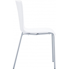 Krzesło konferencyjne plastikowe MIO białe Siesta