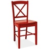 Klasyczne Krzesło drewniane CD-56 czerwone Signal do kuchni, salonu i jadalni.