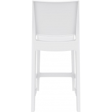 Krzesło barowe plastikowe MAYA BAR 65 białe Siesta