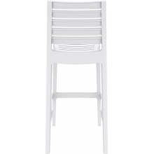Krzesło barowe plastikowe ARES BAR 75 białe Siesta