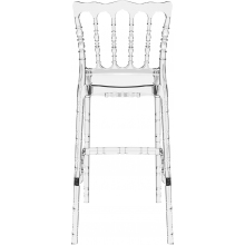 Krzesło barowe przezroczyste glamour OPERA BAR 75 Siesta