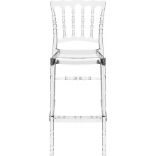 Krzesło barowe przezroczyste glamour OPERA BAR 75 Siesta