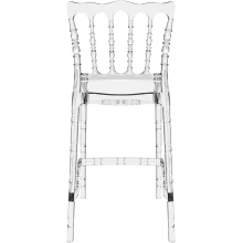 Krzesło barowe przezroczyste glamour OPERA BAR 65 Siesta