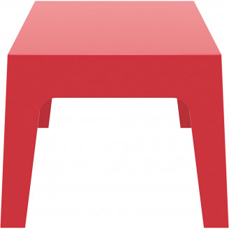 Stolik kawowy ogrodowy Box 70x50 czerwony Siesta