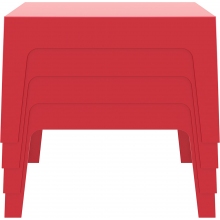 Stolik kawowy ogrodowy Box 70x50 srebrnoszary Siesta