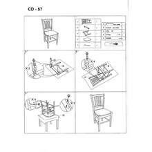 Klasyczne Krzesło drewniane "prl" CD-57 białe Signal do kuchni, salonu i jadalni.