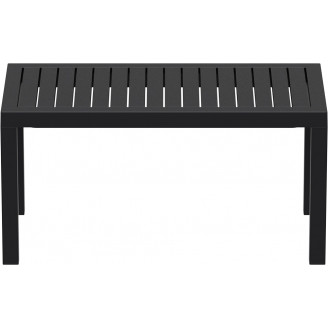 Stolik kawowy ogrodowy Ocean 90x45 czarny Siesta