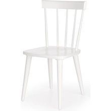 Skandynawskie Krzesło drewniane "prl" patyczak Barkley białe Halmar do kuchni, salonu i restauracji.