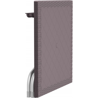 Stół ogrodowy plastikowy Forza Rattan 80x80 brązowy Siesta