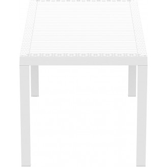Stół ogrodowy technorattan Orlando 140x80 biały Siesta