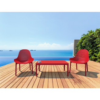 Stolik tarasowy Sky 100x60 czerwony Siesta