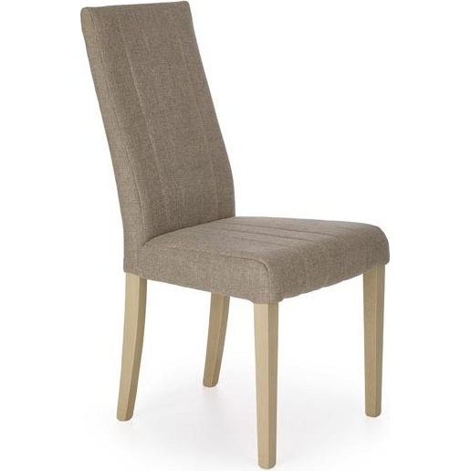 Klasyczne Krzesło tapicerowane na drewnianych nogach DIEGO dąb sonoma Halmar do kuchni, salonu i jadalni.