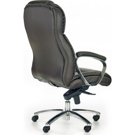 Fotel gabinetowy FOSTER ciemno brązowy Halmar do biurka. 2